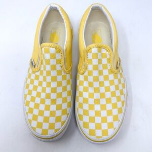 VANS Checkerboard Classic Slip-On Aspen Gold & True White Sneaker
